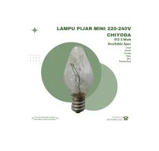 CHIYODA  LAMPU PIJAR MINI 220240V