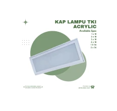 KAP LAMPU TKI ACRYLIC                                        