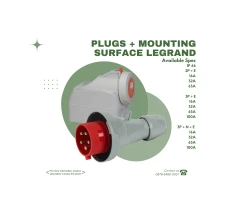 LEGRAND - PLUGS + MOUNTING SURFACE 