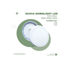 ECOVA - DOWNLIGHT LED OUTBOW BULAT ‎ ‎ ‎ ‎  ‎ ‎ ‎ 